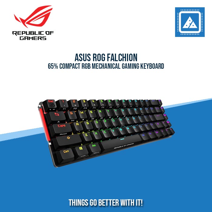 ASUS ROG FALCHION 65% COMPACT RGB MECHANICAL GAMING KEYBOARD ASUS ROG FALCHION 65% COMPACT RGB MECHANICAL GAMING KEYBOARD